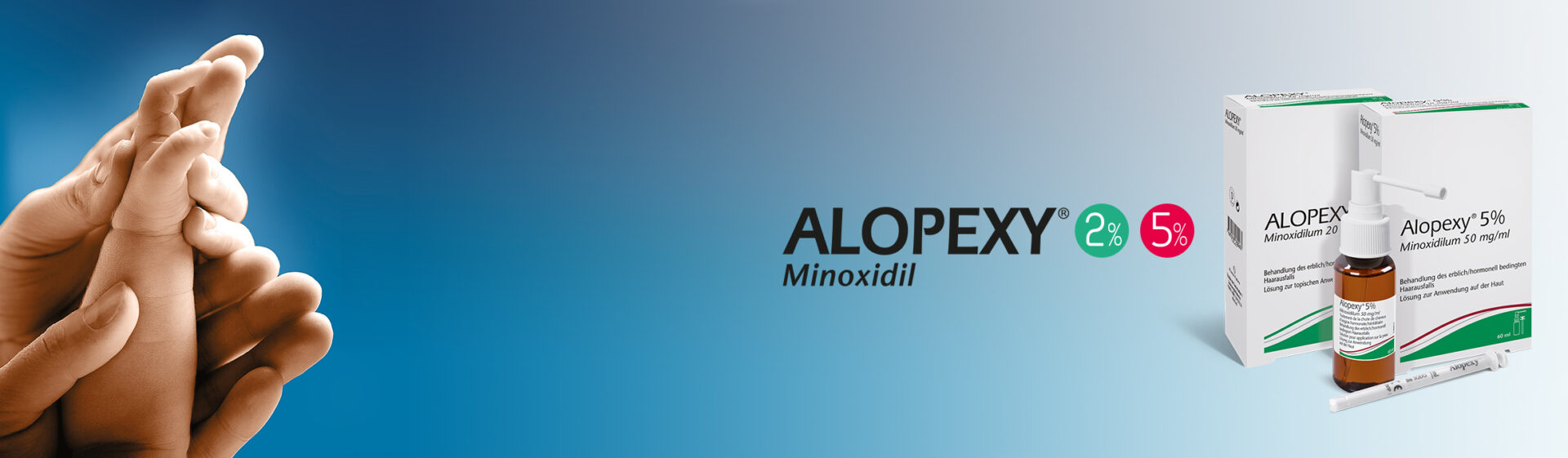 Alopexy gegen erblich-hormonell bedingten Haarausfall